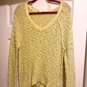 Free People Sweater - light pastel yellow
